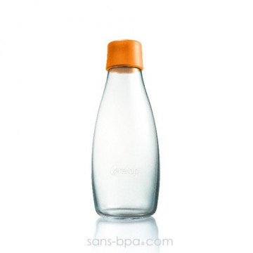 Gourde verre 500 ml ORANGE