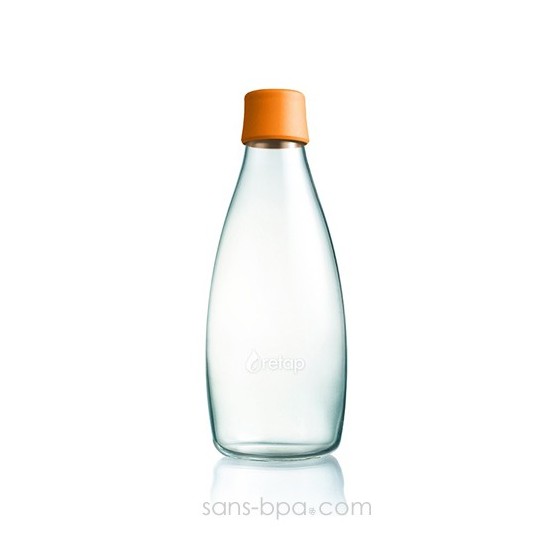 Gourde verre 800 ml CITRON