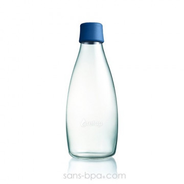 Gourde verre 800 ml - DARK BLUE