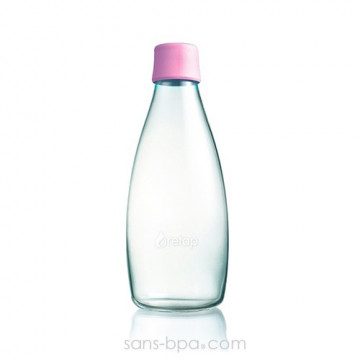Gourde verre 800 ml - MAGENTA