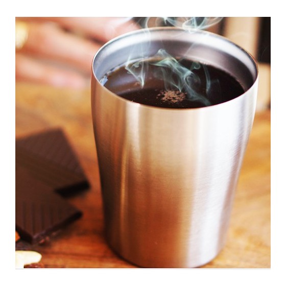 Timbale inox isolée 250ml & sa housse BIO