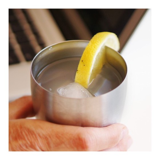 Timbale inox isolée 250ml & sa housse BIO