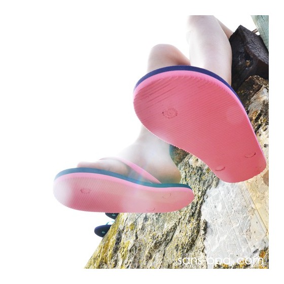 Tongs naturelles PINK PURPLE