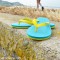 Tongs naturelles BLUE-YELLOW
