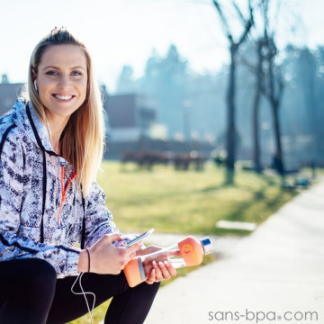 Gourde verre 550 ml PECHE 2