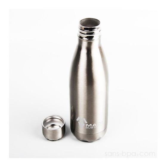 Bouteille isotherme 100% inox 500ml - Made Sustained