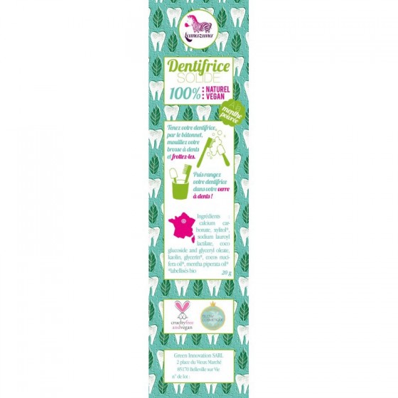 Dentifrice solide Menthe poivrée 20g
