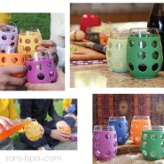 Lot 2 Verres gainés 325ml - Menthe