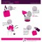 Coffret 10 lingettes démaquillantes Framboise