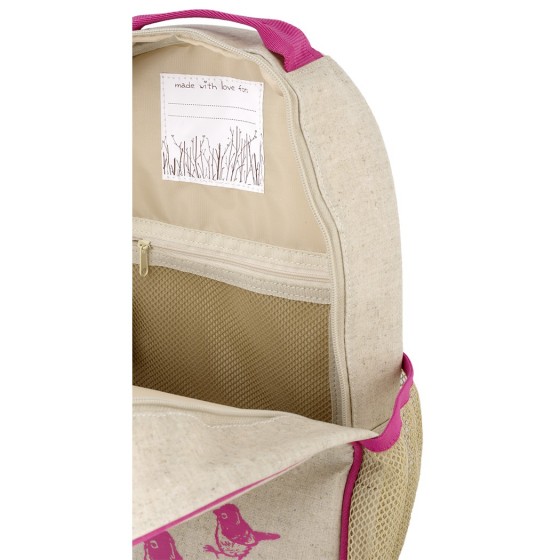 Cartable maternelle lin enduit Moineaux