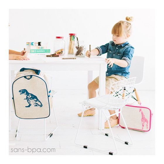 Cartable maternelle lin enduit Moineaux