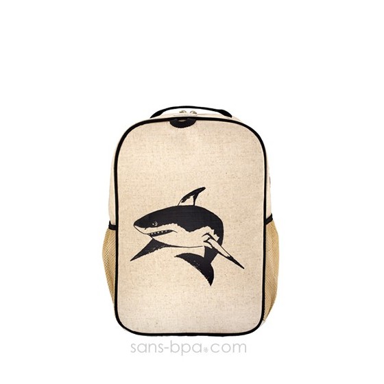 Cartable maternelle lin enduit Moineaux