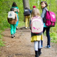 Cartable maternelle lin enduit Moineaux