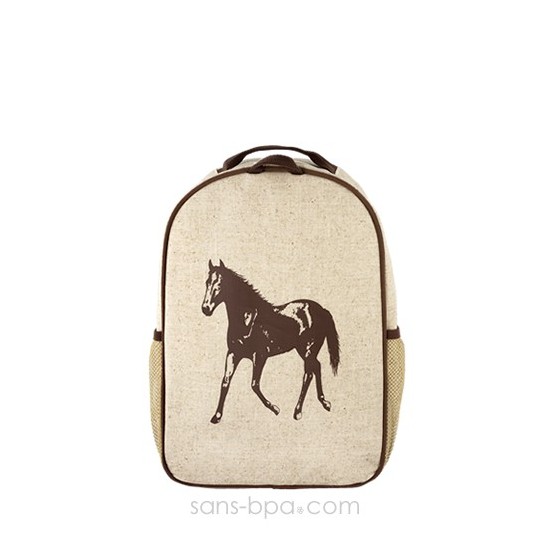 Cartable maternelle lin enduit Squale