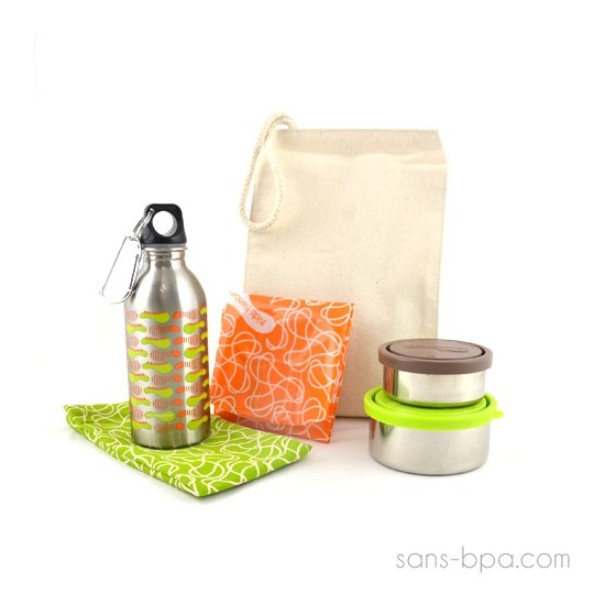 Sac à Lunch Zéro Déchet - Nature & Papillons