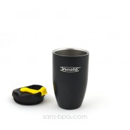 Gobelet inox isotherme 240 ml - Noir - DOPPIO Deluxe