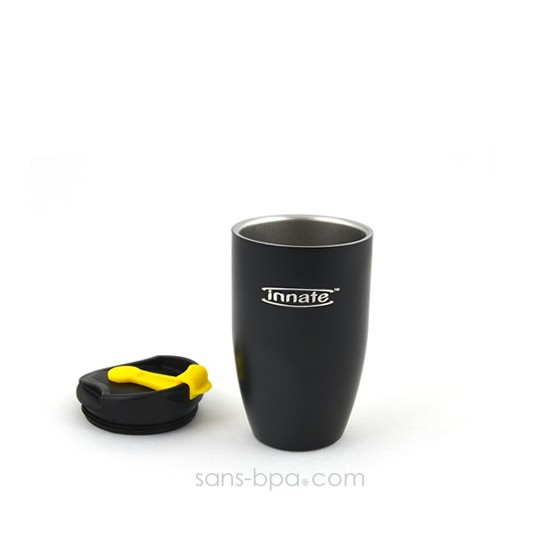 Gobelet  inox isotherme 240 ml - Noir - DOPPIO Deluxe