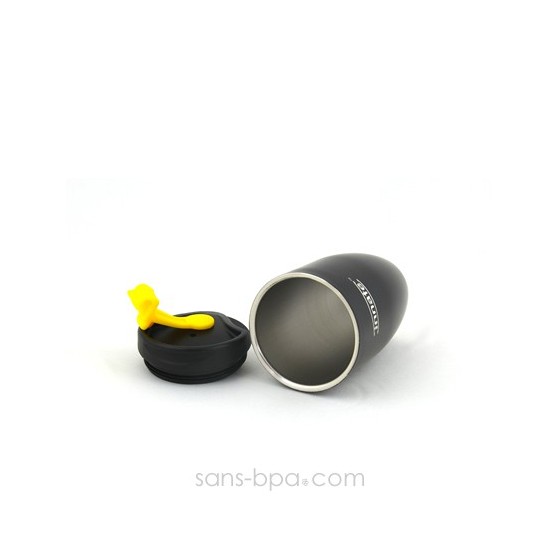 Gobelet  inox isotherme 240 ml - Noir - DOPPIO Deluxe
