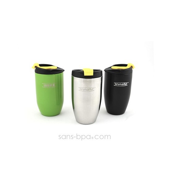 Gobelet  inox isotherme 240 ml - Green - DOPPIO Deluxe