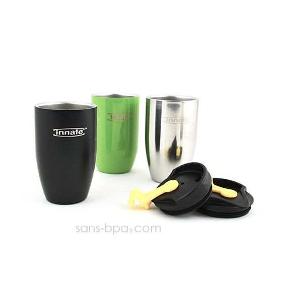 Gobelet  inox isotherme 240 ml - Green - DOPPIO Deluxe