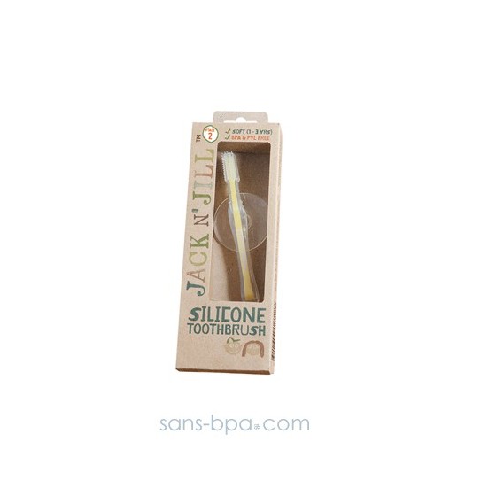 Brosse à dents silicone 1 à 3 ans - Jack & Jill