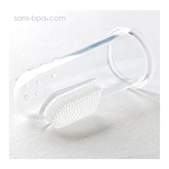 Lot 2 Brosses à dents doigtier silicone 6 à 18 mois - Jack & Jill