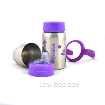 Gourde anti-fuite 270ml - Chouettes 2