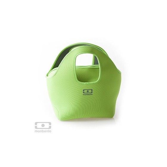 Sac isotherme réversible Gris / Vert - Mon Bento