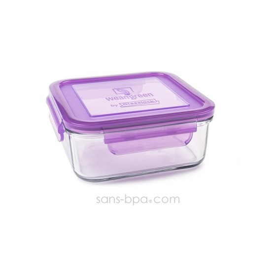 Contenant verre Meal Cube 900ml - Green