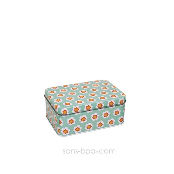 Boite métal FLEUR ROSE