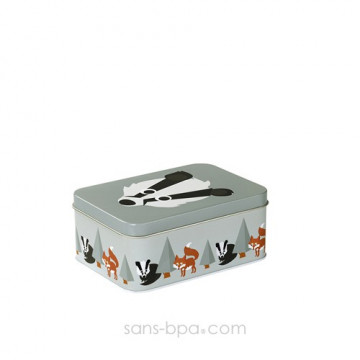 Boite métal FLEUR BLEUE