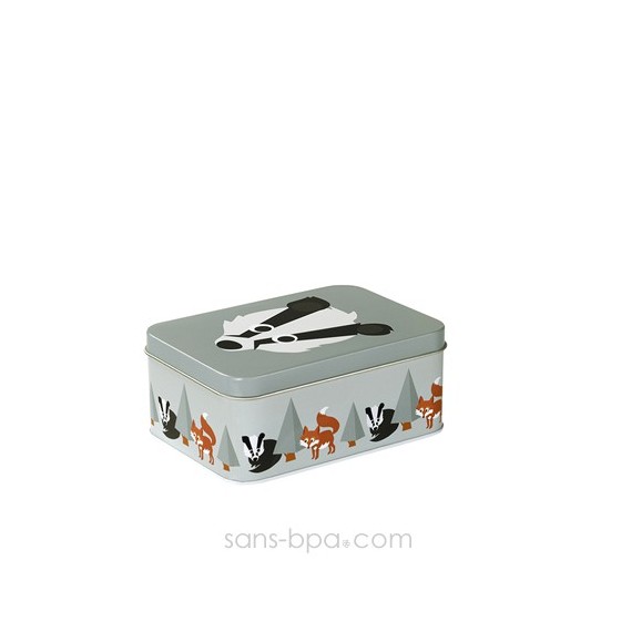 Boite métal FLEUR BLEUE