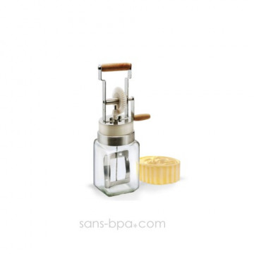 Baratte à beurre verre & inox