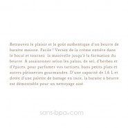 Baratte à beurre verre & inox