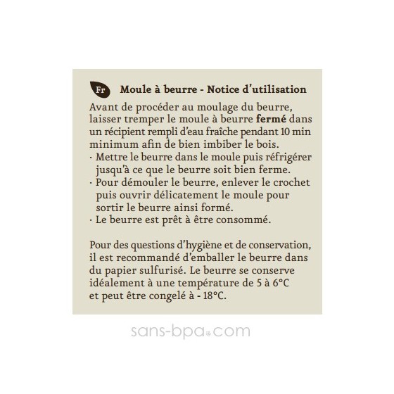 Moule à Beurre 125 g rond Vache