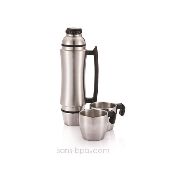 Bouteille isotherme Wave Grip - Inox