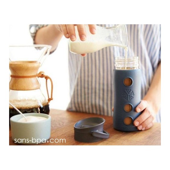 Gourde verre 350 ml Collection Café - Bleu