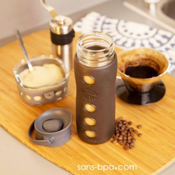 Bouteille verre 475ml FLIP Turquoise 2