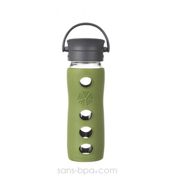 Gourde verre 475 ml Collection Café - Bleu