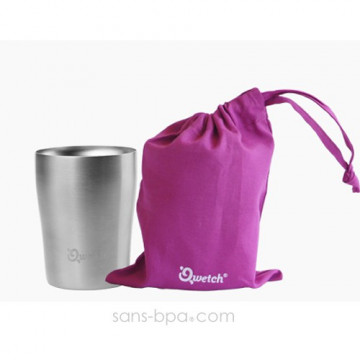 Timbale inox isolée 250ml & sa housse BIO