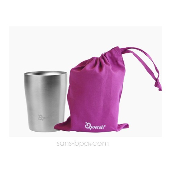 Timbale inox isolée 250ml & sa housse BIO