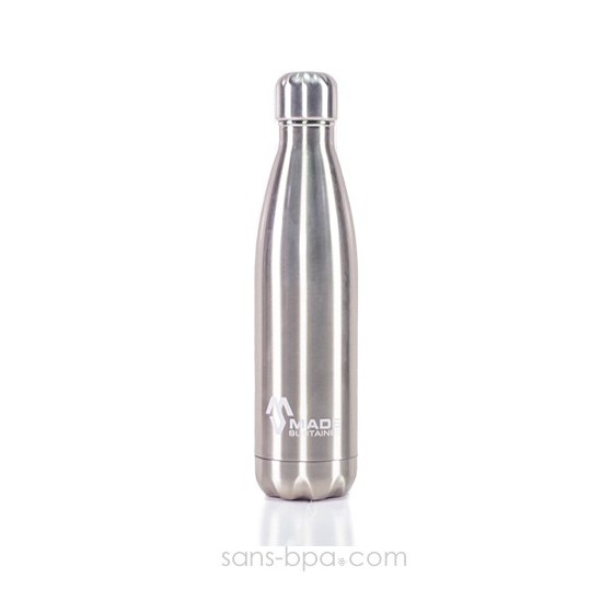 Bouteille isotherme 100% inox 750ml - Made Sustained