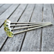 1 paille-cuillère inox COURTE
