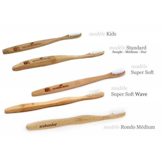Brosse à dents SUPER SOFT 100% biodégradable - Eco Bamboo