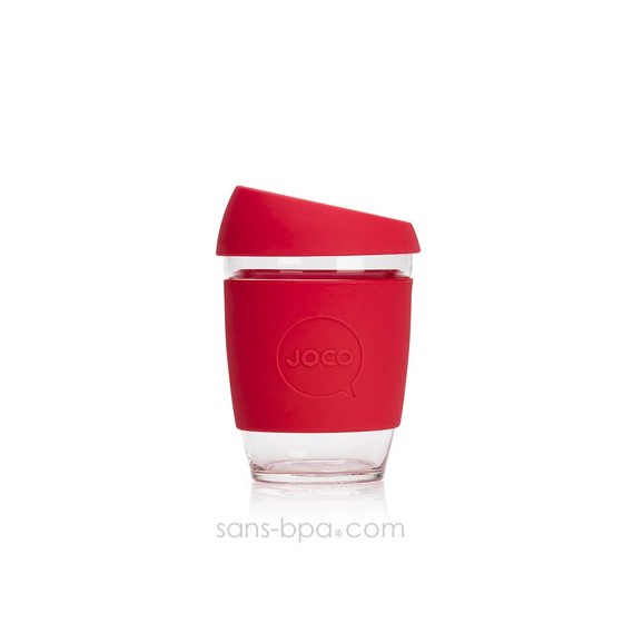 Joco Cup tasse à emporter en verre - Rouge