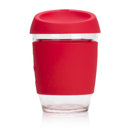 Joco Cup tasse à emporter en verre - Rouge