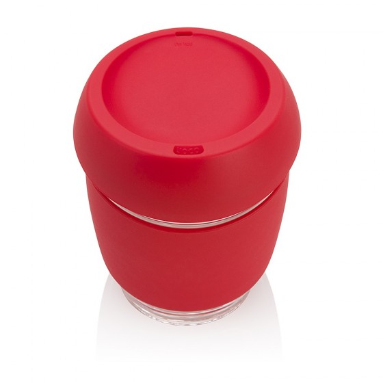 Joco Cup tasse à emporter en verre - Rouge