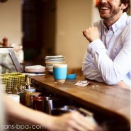 Joco Cup tasse à emporter en verre - Bleu