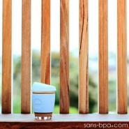 Joco Cup tasse à emporter en verre - Bleu