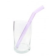 Paille verre Smoothie Courbe Courte LILA - SSM07BAMN
